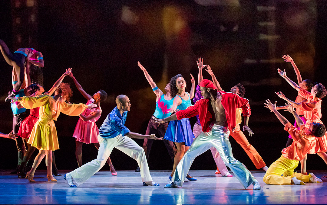 Alvin Ailey American Dance Theater in Talley Beatty's STACK-UP. Photo by Paul Kolnik