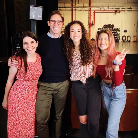 Sammi Cannold, Frank DiLella, Solea Pfeiffer, and Maia Reficco