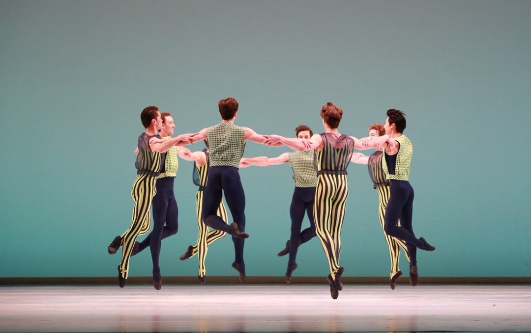 Artists of Houston Ballet in Mark Morris’s The Letter V, photo by Amitava Sarkar