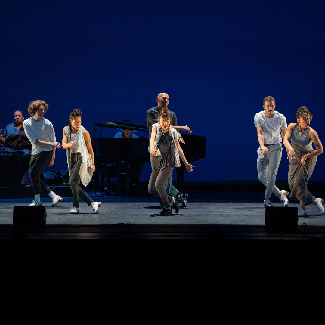 Ayodele Casel and dancers (2021); photo by Stephanie Berger